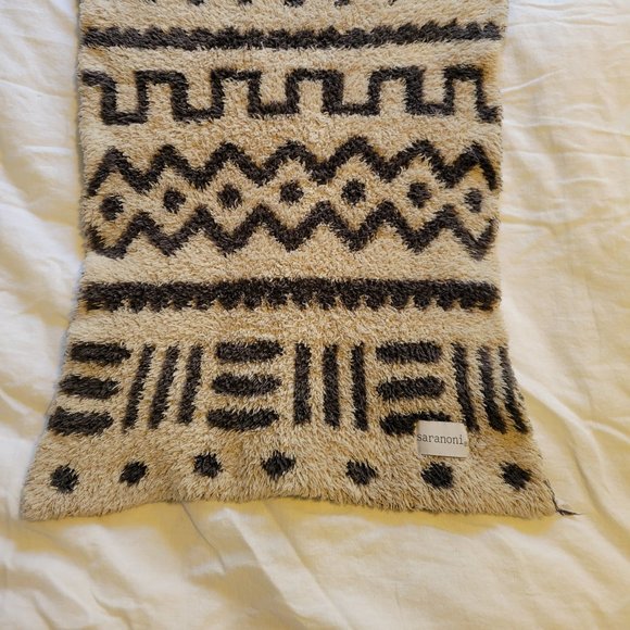 Saranoni double layer Bambino Mini Blanket in Mud Cloth - Picture 2 of 3